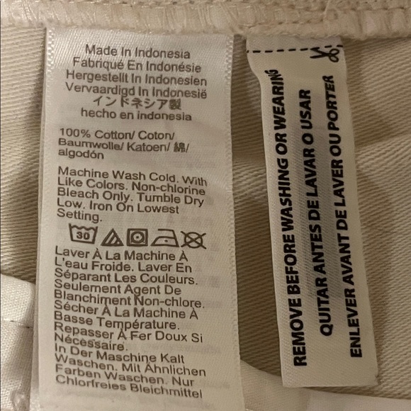 J.Crew Women's Cream Cotton Pants Size 4 NWOT - Picture 9 of 11